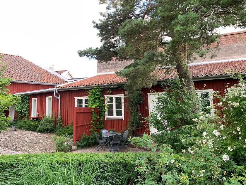 Farmhouse in Laholm's old town center with the river next to it - Image 1
