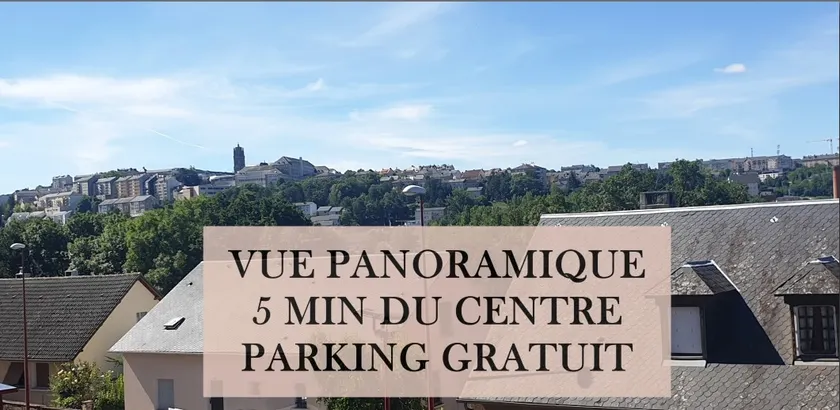 Panoramic view of Rodez☆, spacious 2-bedroom, ☆ terrace - Image 1