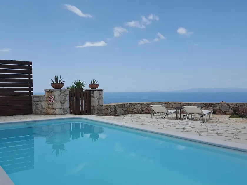 Villa Phoebe in Stoupa, very quiet area, private pool, spectacular sea views. - Image 1