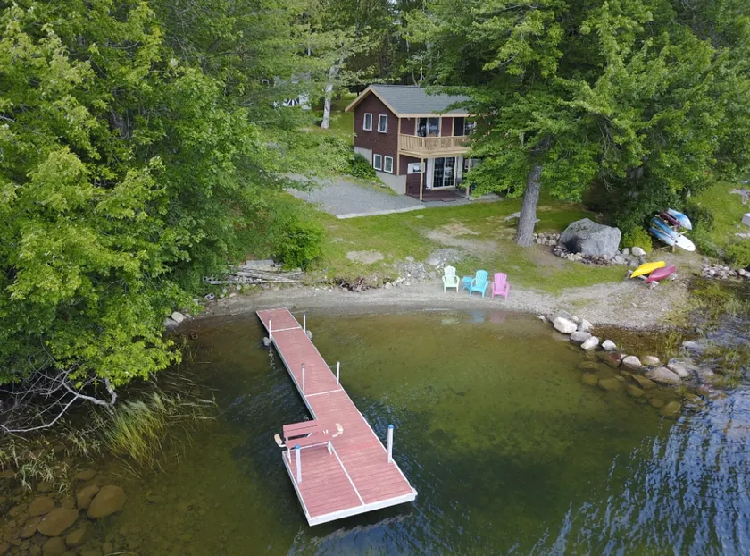 Swan Lake, Private Sandy Beach, Mid-Coast Maine - Image 1