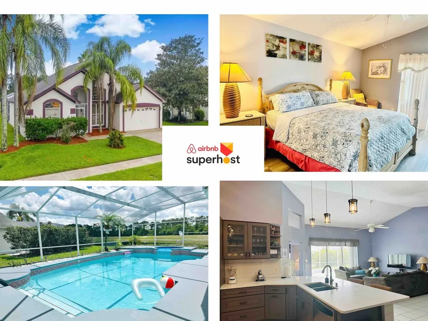 Lake View Heated Pool Home 3BR&2BT 10’ to Disney. - Image 1