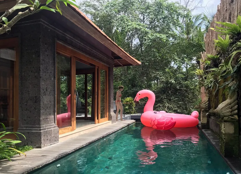 2 bedroom ubud villa, ricefield, jungle river view - Image 1