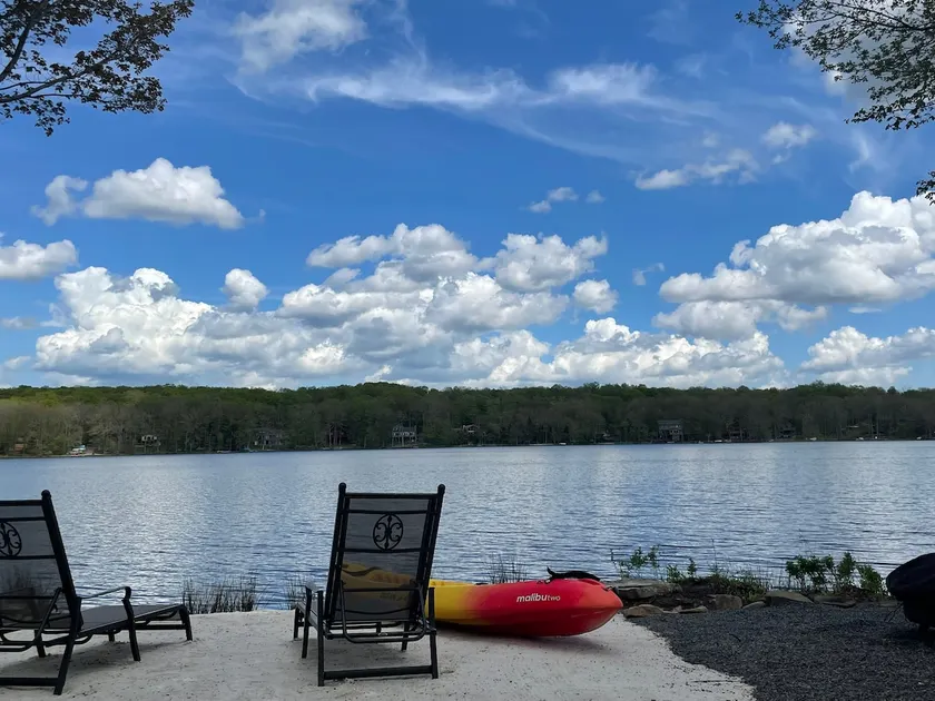 Lakefront Pocono Retreat| Fireplace & Views - Image 1