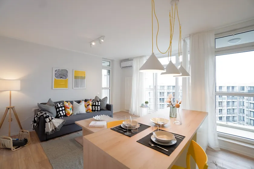 Scandinavian Airy APT in Business Area & Airport - Image 1