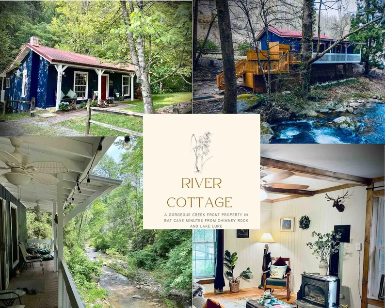 Restored Riverfront Cottage Escape- Chimney Rock - Image 1