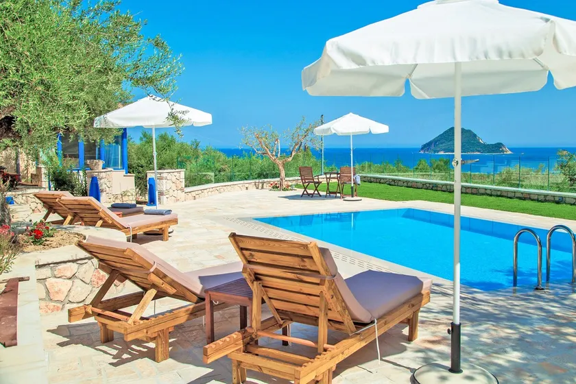 Villa Vakis Porto Koukla Agios Sostis Zakyntos, avec piscine privée et vue sur la mer - Image 1