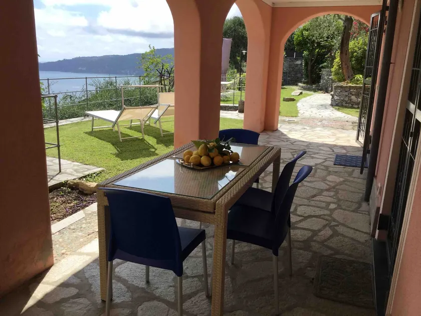 Villa Olivia terrace, portico Portofino Gulf view - Image 1