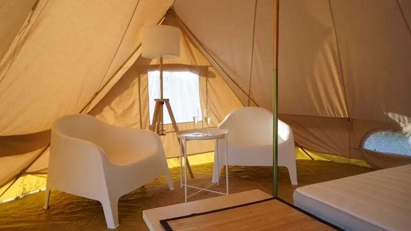 Glamping in the vineyard with sea and mt view - Image 1