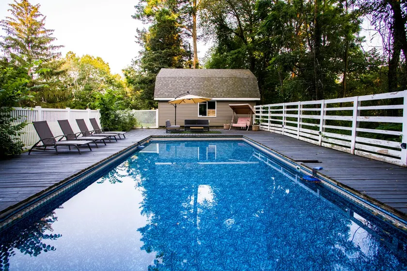 Stylish, Secluded Getaway with Pool & Fireplace - Image 1