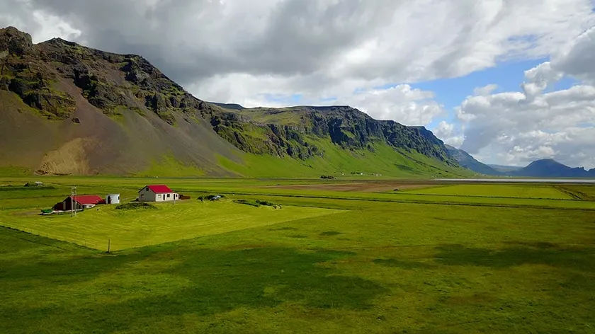 Old farmhouse by Eyjafjallajökull glacier - Image 1