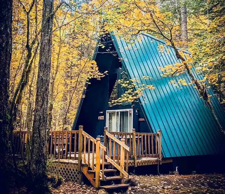 Olympic A-Frame - Sauna + hot tub, lake access - Image 1