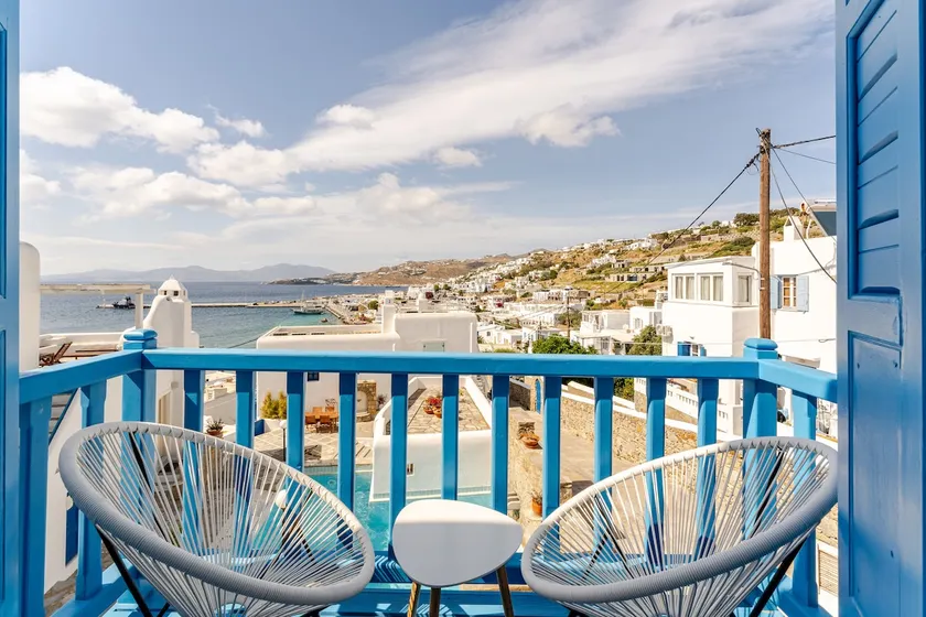 Pink Pelican Pool House Mykonos Town center - Image 1