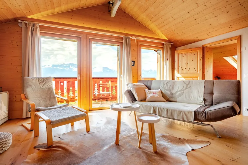 Cozy chalet with views of the Alps, near Villars - Image 1