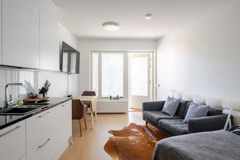 Tapiola, new top floor studio with ac and balcony - Image 1