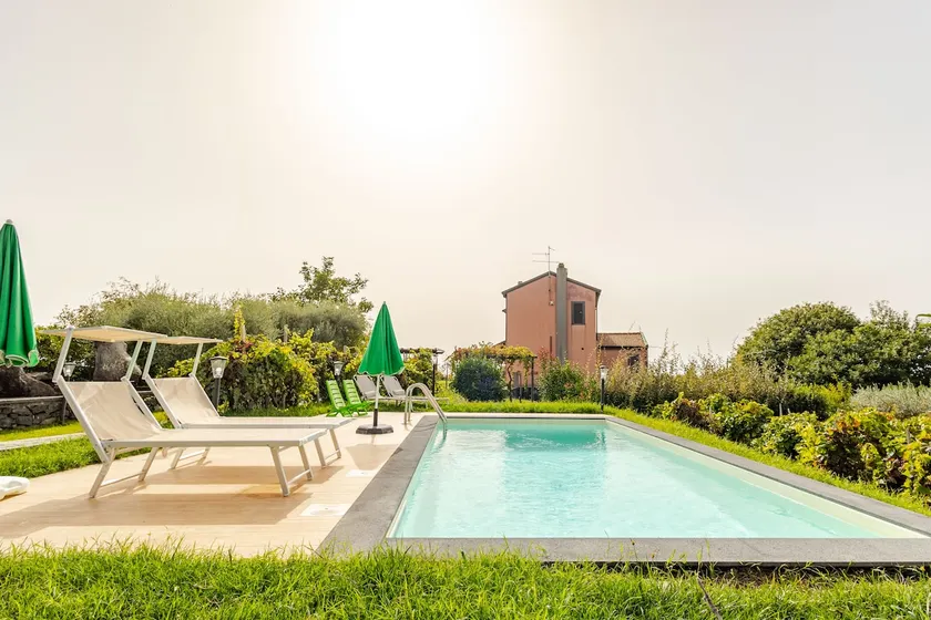 Spectacular view of Etna: swimming pool, vineyard, barbecue - Image 1