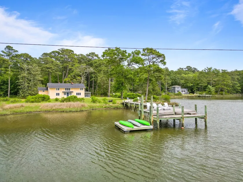 Old Log Cabin School House w/10 acres on the Bay - Image 1