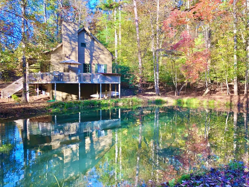 Dahlonega Dock Cabin - Hot Tub/Private Pond&Creek! - Image 1