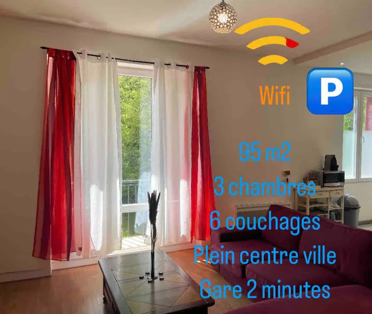 Splendid T4#6 beds#3 bedrooms /Geneva /Paris#Gare/ - Image 1