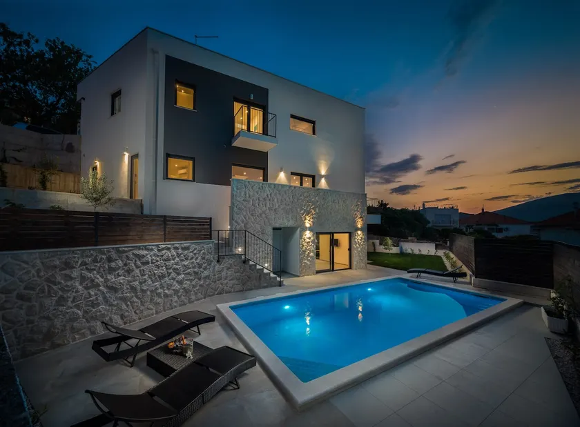 Villa Salt - 10 people, heated pool, Trogir, near beach & Split airport - Image 1