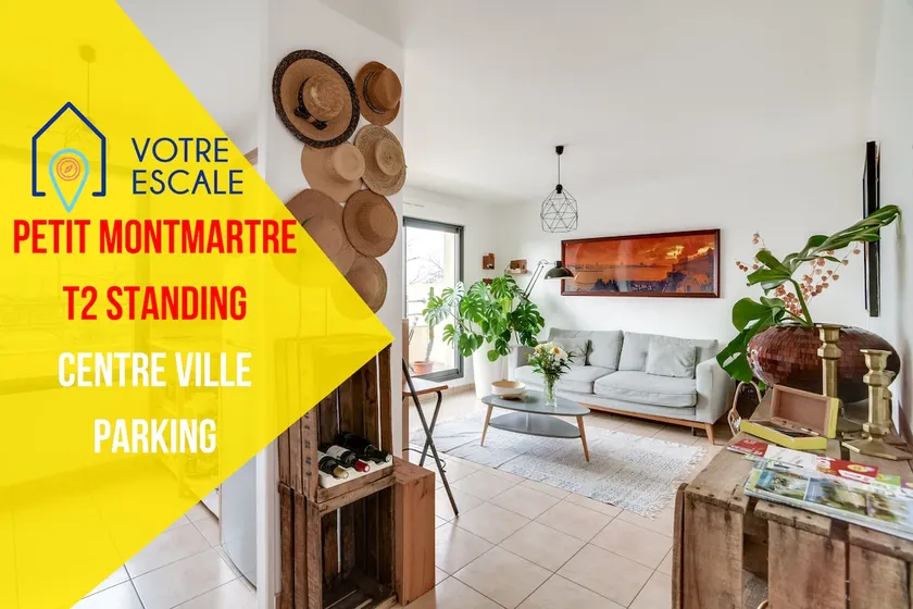 Le Petit Montmartre: T2 terrasse i træerne + gratis garage - Image 1