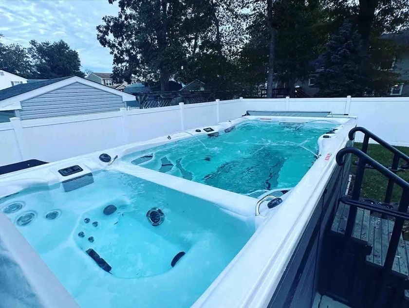 Cape May Heated Swim Spa Oasis Sleeps 8, EV Charge - Image 1