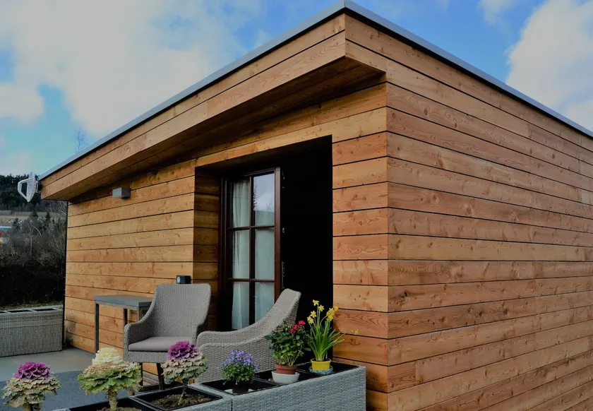 Unique Wooden House (50 m2) with a Terrasse - Image 1