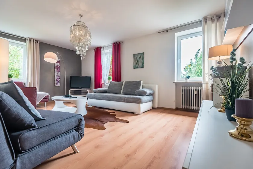 Modern Apartment ”Red corner” with balkony - Image 1