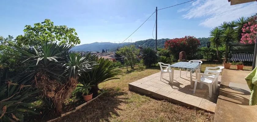 Terrace overlooking the sea, hills and villages - Image 1
