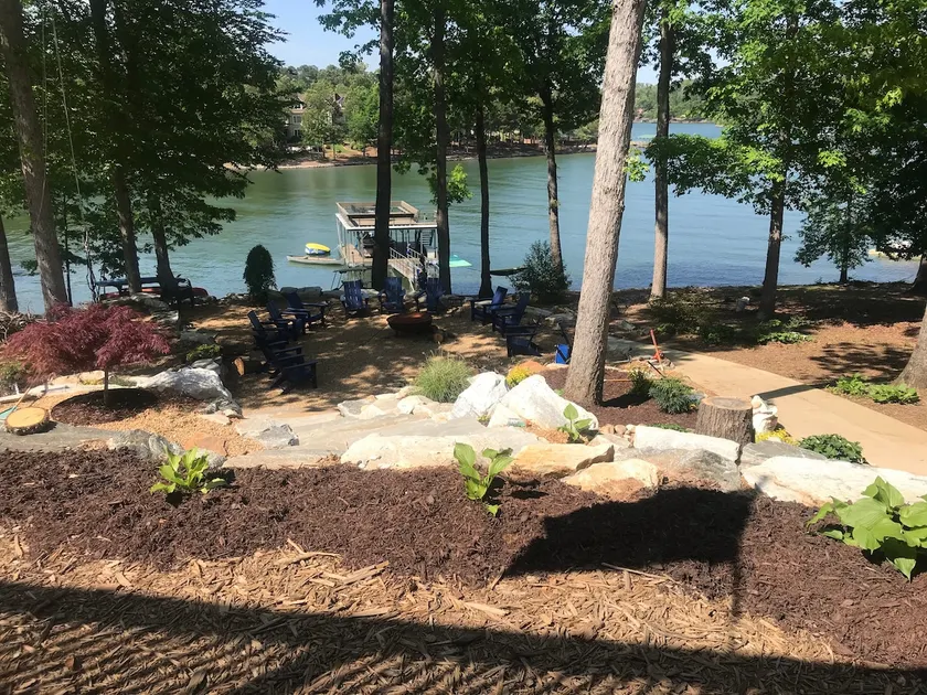 Dujardins waterfront lake Keowee home, with double dock on a deep, wide cove... - Image 1
