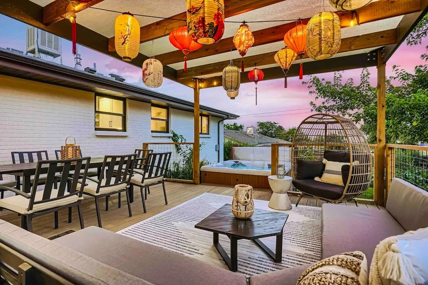Sakura Haven: Lantern Patio • Hot Tub • 15m to DEN - Image 1