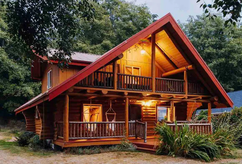 Unique Open Concept Log Home - Image 1