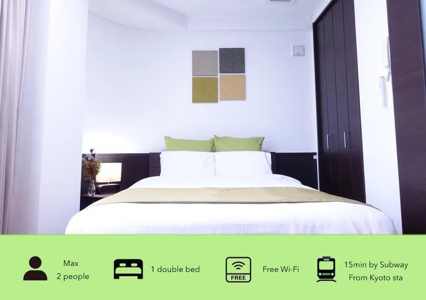 Cocoro Hotel Kyoto、Apartment with double bed 201 - Image 1