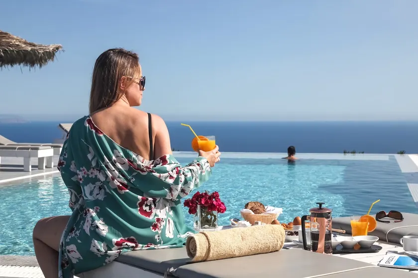 Eos Santorini Privat villa med infinity edge pool - Image 1