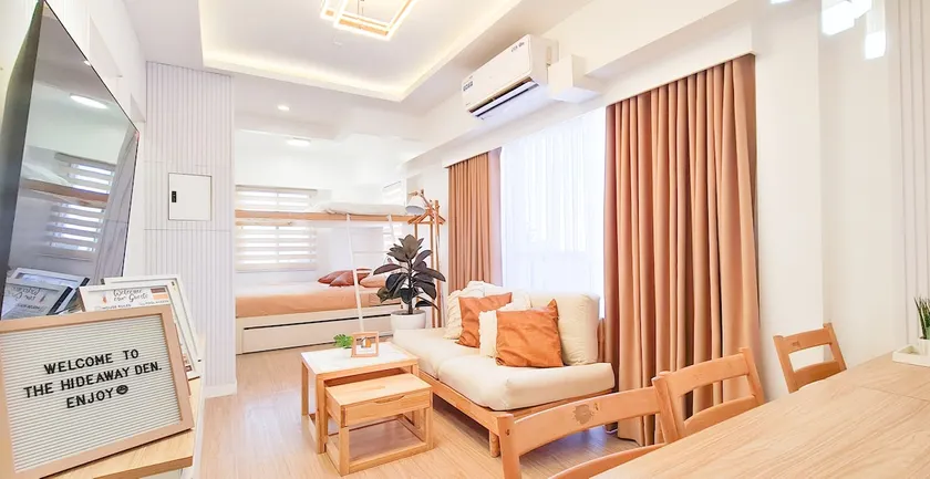2Br Comfy Japandi Condo with Hammock Bed near LRT - Image 1