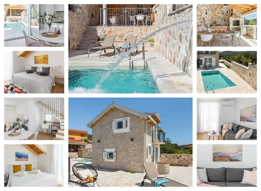 Peaceful stone nest with private heated pool - Image 1