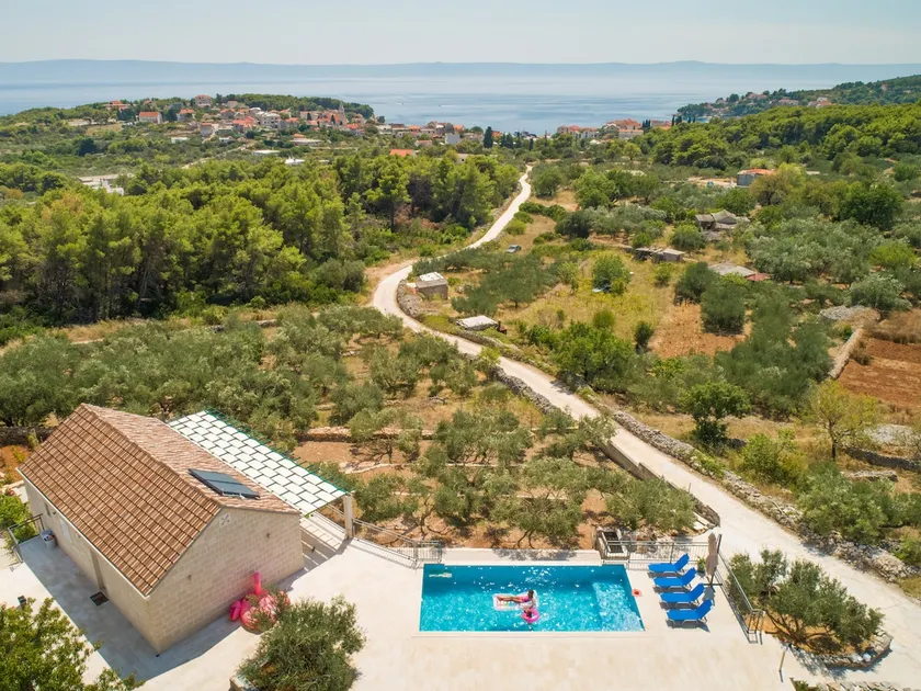 Amazing new villa with heated pool, sunbath area, surounded with olive trees**** - Image 1