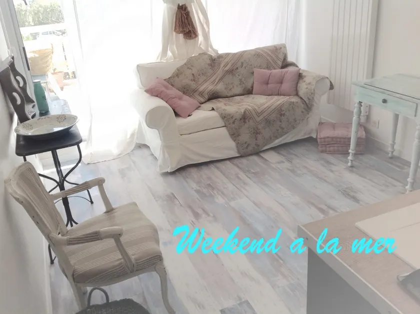 Nice sea-view studio, bohemian chic style Cerfa 14004*03 - Image 1