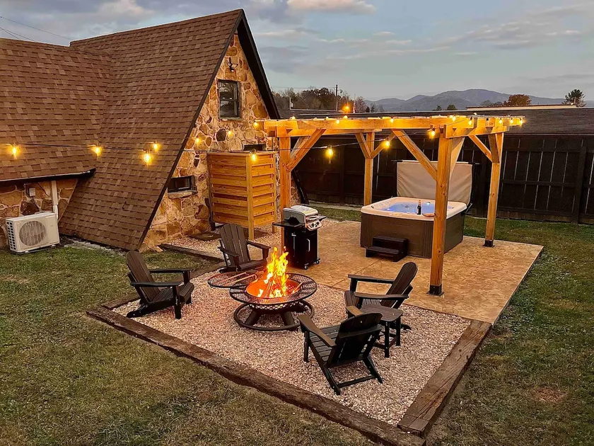 The Rock A-Frame - HotTub & Perfect Patio - Image 1