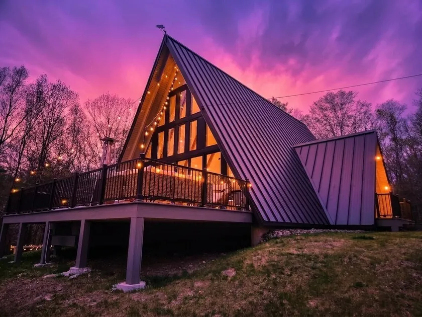 Luxury A-Frame ~ Sauna ~ Hot Tub ~ Movies ~ Games ~ 60 mi ~ NY - Image 1