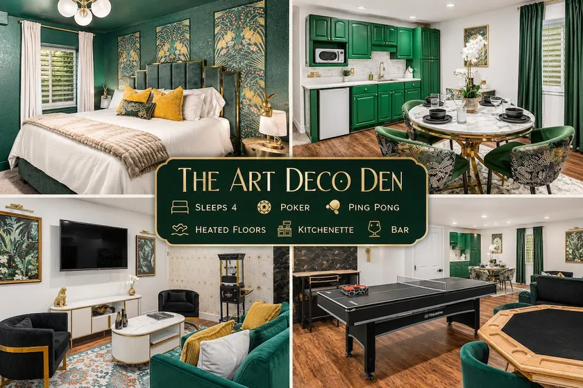 Speakeasy Luxe Suite with Heated Floors, Game Room - Image 1