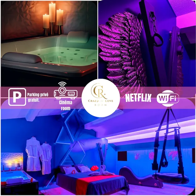 Crazy'n LoveRoom Suite, Hot Tub, Home Theater, A/C, Parking - Image 1