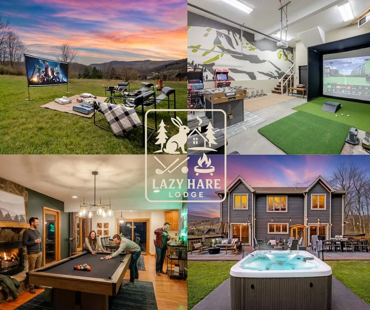 Lazy Hare Lodge:Ski·Golf Sim·HotTub·Sauna·FirePit - Image 1