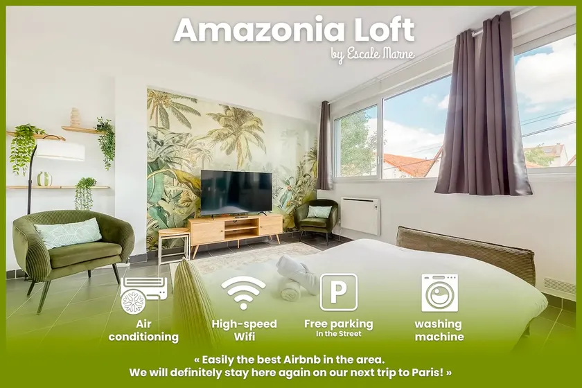 Escale-Marne • Amazonia Loft • Air-conditioning - Image 1