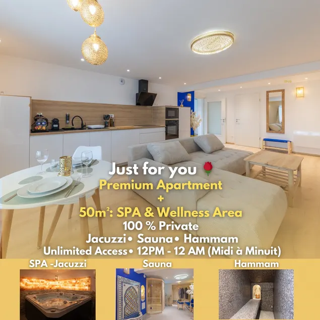 L'Andalouse | Spa | Jacuzzi | Steam Room | Sauna - Image 1