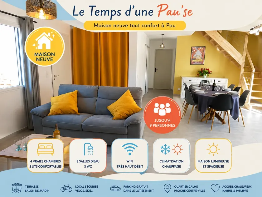House, 4 bedrooms, comfortable, ideal for families & pros - Image 1