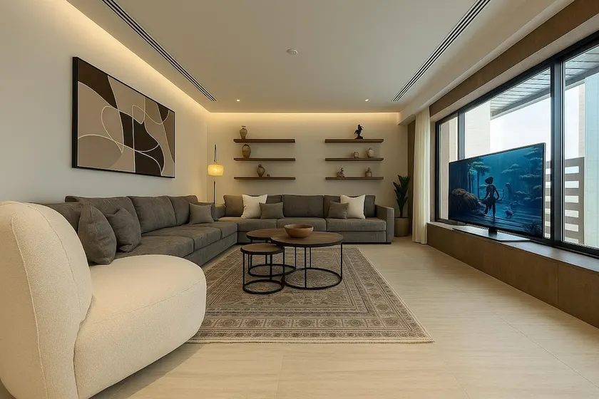 Apt 3BR AN Narjis 5 - with outdoor area - Image 1