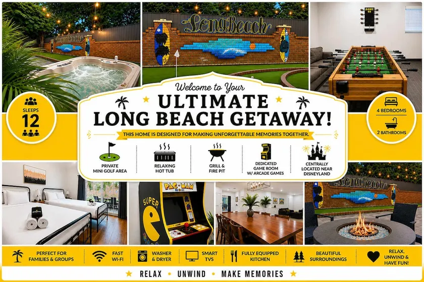 CA4. Hot Tub, Mini Golf, Game Room & EV Charger - Image 1