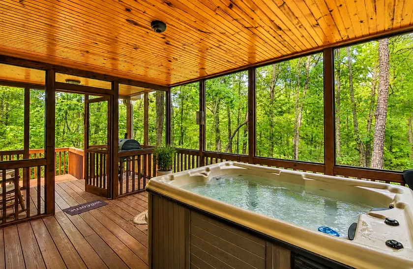 Couples Cabin Near Helen | Hot Tub - Image 1