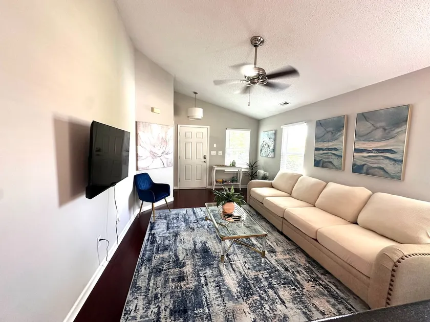 2BR/2BA Near Concord Mills | Backyard - Image 1