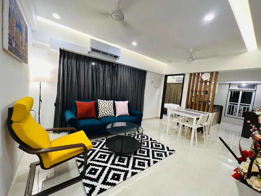 2BR Mumbai theme service apartment for staycation by FLORA STAYS - Image 1